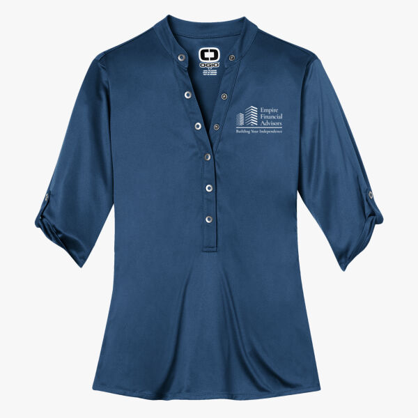 OGIO Ladies Crush Henley Shirt Thumbnail