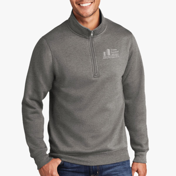 Port & Co. Core Fleece 1/4 Zip Pullover Sweatshirt Thumbnail